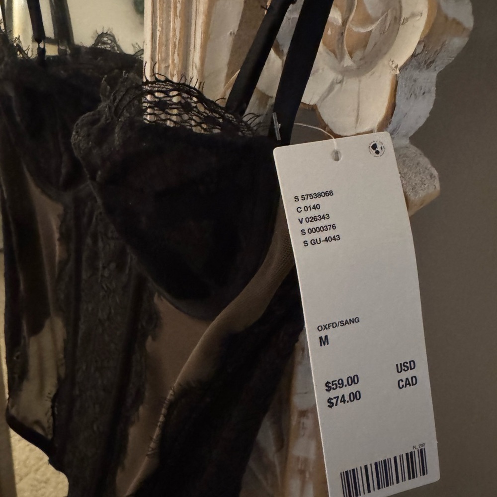 Urban Outfitters Black Lace Bodysuit